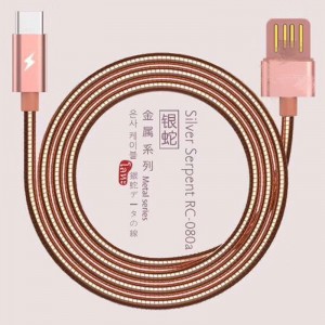 مزدوج الوجه USB 2.0 كابل أنبوب معدني شحن جولة الألومنيوم الإسكان مايكرو إلى كابل بيانات USB 2.0