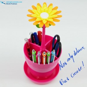 لطيف زهرة مطبخ مكتب والسكاكين مجموعة دلو