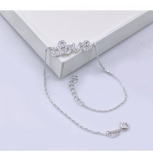 925 الفضة سوار الإناث الأزياء فسيفساء سوار القلب الحب الأصلي سوار حسب الطلب