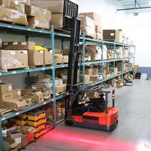 10 - 80Vdc forklift الأحمر منطقة ضوء الصمام ضوء تحذير