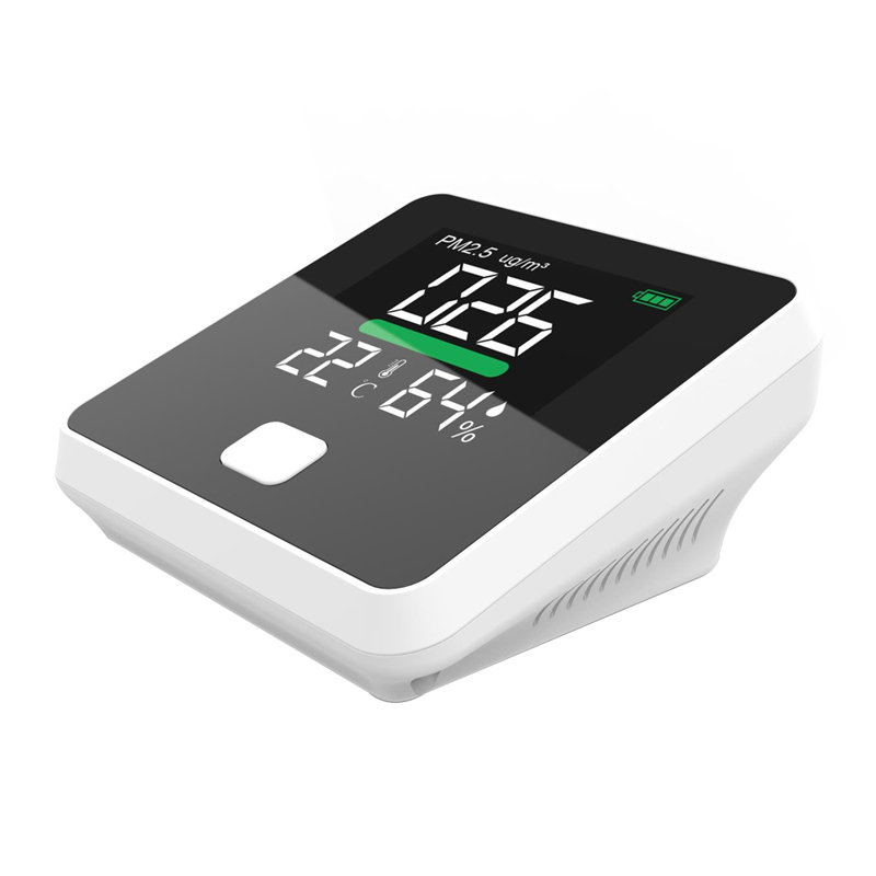 2019 حار مبيعات PM2.5 معدات الكشف عن نوعية الهواء للكشف عن درجة الحرارة جودة الهواء مراقب الرطوبة