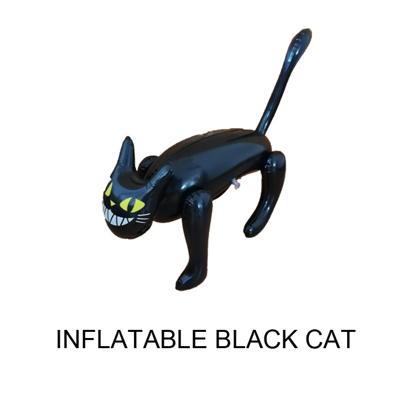 نفخ هالوين الزينة الدعائم القطة السوداء
