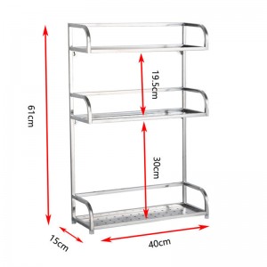 الفولاذ المقاوم للصدأ التوابل الرف ، حامل سكين ، رف التخزين