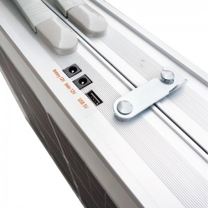 الجدول المحمولة للطي الشمسية لشحن صفقة للمطبخ التخييم في الهواء الطلق لطي العمل الجدول الأعلى