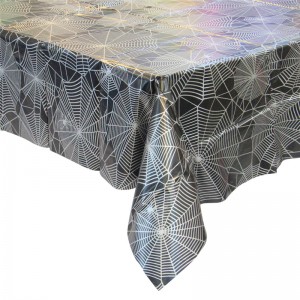 أسود اللون مفرش المائدة هالوين يوم سماط