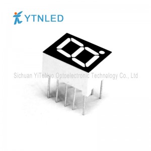 0.39 بوصة حمراء 1 أرقام 7 شريحة الصمام العرض ، أنبوب الرقمية