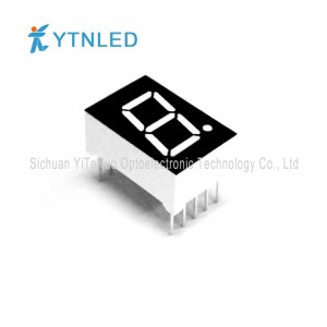 0.5 بوصة حمراء 1 أرقام 7 شريحة الصمام العرض ، أنبوب الرقمية