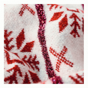 وصول جديدة جديدة فضفاضة أوراق جاكار بلايز بلوفرات كنزة صوفية للسيدات