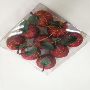 زينة عيد الميلاد الأحمر عصا المشي الديكور للحزب