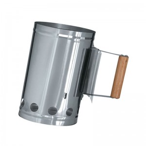 الفولاذ المقاوم للصدأ للشواء الفحم المدخنة كاتب