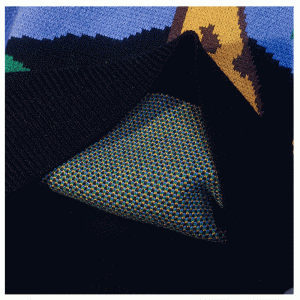 2019 تخصيص أحدث تصميم السيدات تريكو فضفاض الزرافة جاكار البلوز