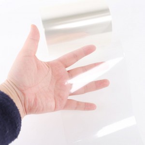 عالية الجودة 0.1MM للماء رقيقة جدا PET فيلم البلاستيك للطباعة أو ختم مربع قابلة للطي