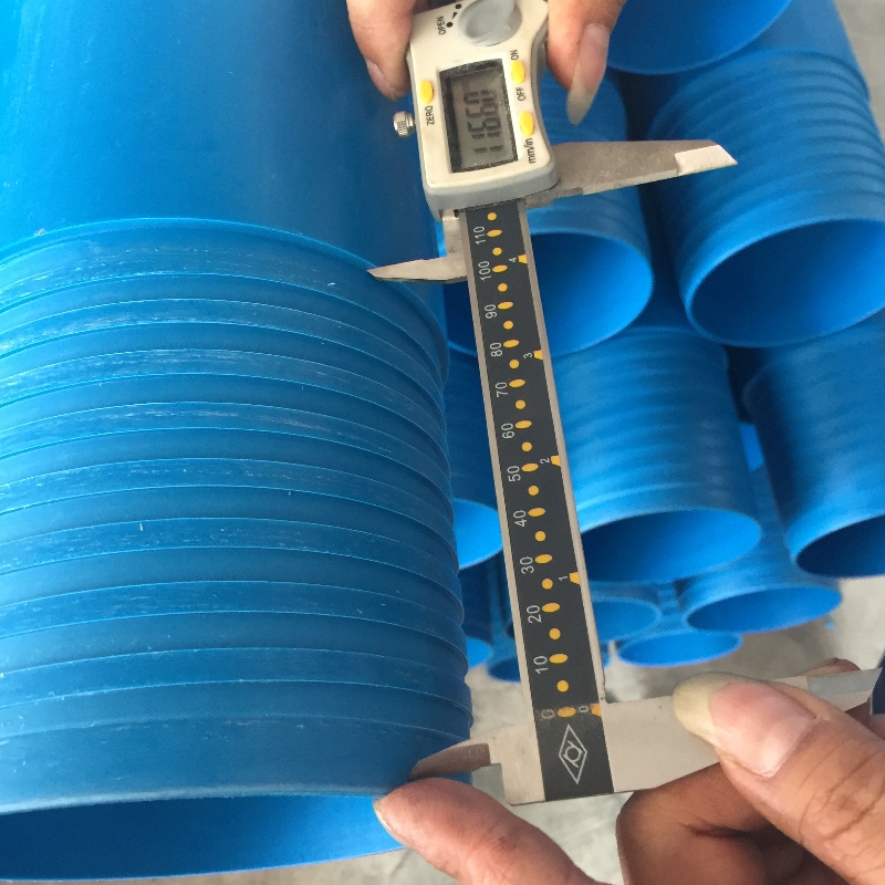 ارتفاع ضغط اللون الأزرق غلاف الأنابيب البلاستيكية لحفر آبار المياه