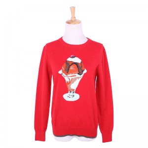 العرف تصميم جيلاتي الجاكار سترة 100 ٪ قطن المرأة البلوز