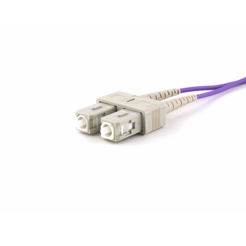 Multimode Duplex OM4 Fiber Optic Patch Cable (50/125) - LC to SC