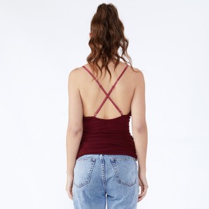 ساري أزياء المرأة الصيف فتاة بلا أكمام المحاصيل معطلة الكتف بلوزة بلايز للنساء