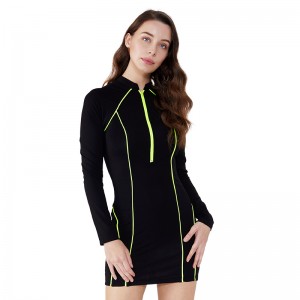 مصنع تصنيع المعدات الأصلية عالية الجودة الشريط الأسود التفاف رخيصة ضمادة اللباس الصيف اللباس البديل الأسود