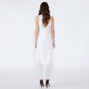 Roupas femininas ملابس من القطن الأبيض المرأة فستان الدانتيل