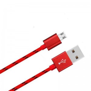 مايكرو إلى كابل بيانات USB جديلة النايلون