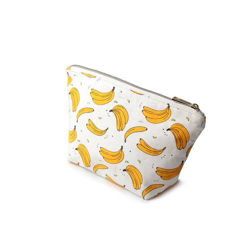 حك 100 ٪ حقيبة مستحضرات التجميل الألياف الموز