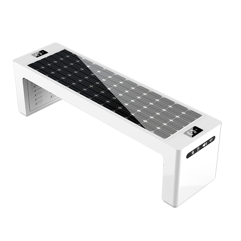 حار بيع الأثاث في الهواء الطلق USB شاحن الهاتف بالطاقة الشمسية الذكية المعادن مقعد