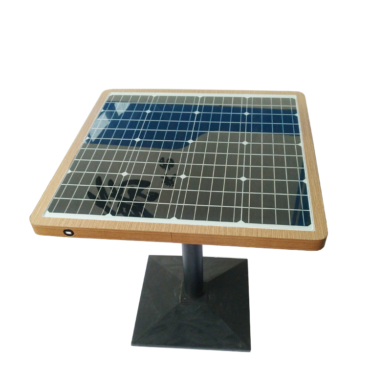 الطاقة الشمسية عبر الهاتف USB واللاسلكية شحن WiFi Hot Spot Smart Garden Table