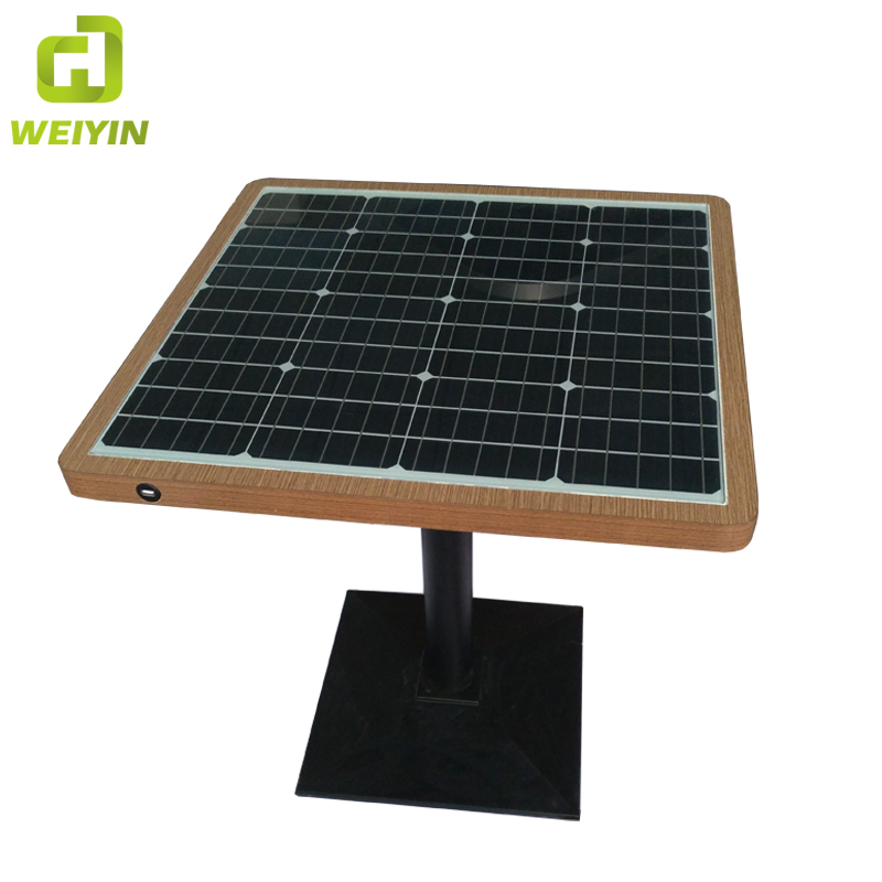 الطاقة الشمسية عبر الهاتف USB واللاسلكية شحن WiFi Hot Spot Smart Garden Table