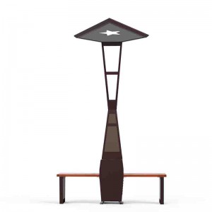 جودة عالية شحن الهاتف واي فاي بقعة ساخنة LED الإعلان الذكية للطاقة الشمسية في الهواء الطلق حديقة مقاعد البدلاء