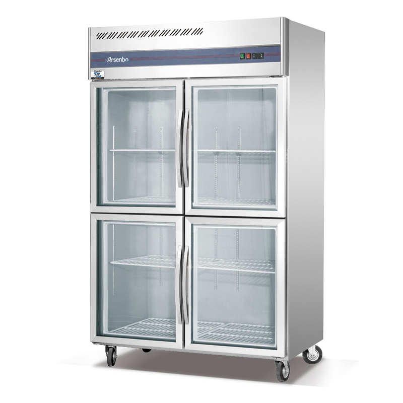 GNT تستقيم كامل الثلاجة الفولاذ المقاوم للصدأ عرض الواجهة