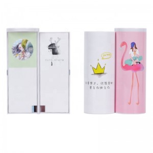 فلامنغو مقلمة لطيف القرطاسية هدية مربع من البلاستيك