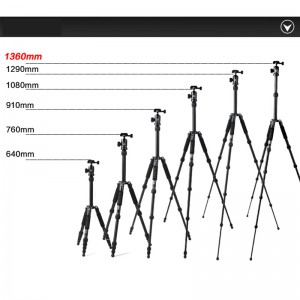 ديات AM225A + KH10 المهنية كاميرا فيديو ترايبود في الهواء الطلق خفيفة الوزن سبائك الألومنيوم المغنيسيوم الكاميرا ترايبود