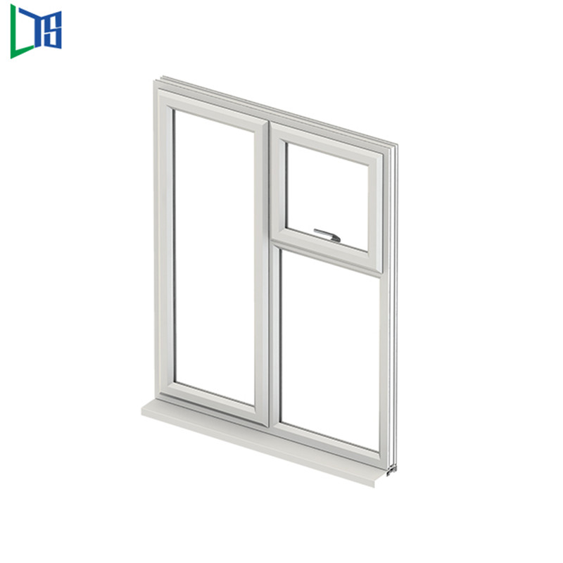 نافذة بابية زجاجية منخفضة الألمنيوم للألمنيوم للتصميمات المنزلية تم الانتهاء من طلاء مسحوق زجاج مفرد أو مزدوج