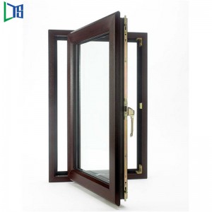 فوشان مزدوجة التزجيج الألومنيوم نافذة بابية الفرنسية للمنزل سكني مع الصوت والدليل