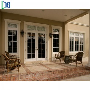 As2047 Stardard الألومنيوم بابية الباب سوينغ الباب مسحوق الطلاء الانتهاء من الزجاج المزدوج