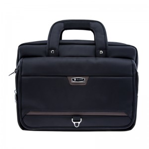 17SG-7584F حقيبة سفر الأعمال الكلاسيكية مقاومة للماء حقيبة كمبيوتر محمول 15.6 بوصة قابلة للتوسيع رسول حقيبة الكتف للكمبيوتر