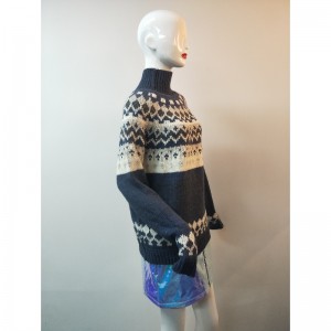الأزرق ABIGAIL FAIRISLE PUMTERN JUMPER RLWS0014F