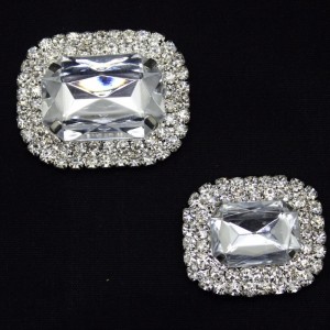 تصميم جديد أنيق مجوهرات بيضاء واضحة الاكريليك حجر الراين زر رخيصة زر الخياطة البلاستيك 9