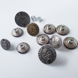 عرف الأزياء المطبوعة جولة زر المفاجئة المعدنية لالجينز 10