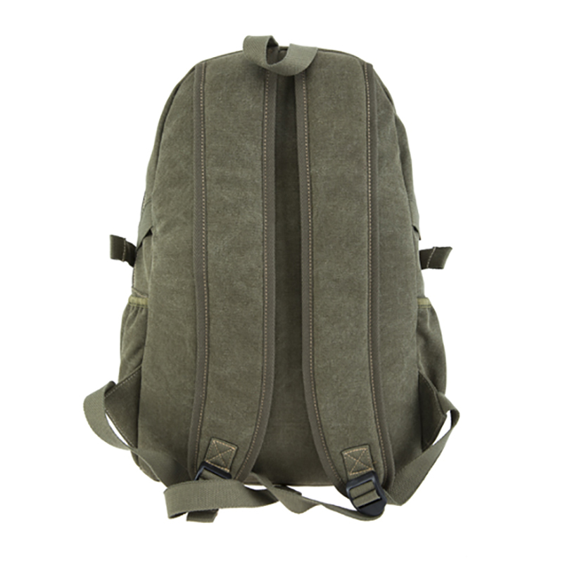 18SC-6805D تصميم جديد الجيش الأخضر نمط preppy سفر حقيبة متعددة الوظائف طالب قماش حقيبة الظهر