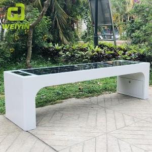 الطاقة الشمسية أثاث الشوارع الذكية مقاعد الحضرية للاستخدام في الهواء الطلق