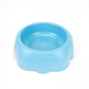 زهرة على شكل وعاء من القش القمح الحيوانات الأليفة ، أطباق الحيوانات الأليفة ، وعاء الطعام الكلب القط