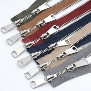 تخصيص طول معدني الرمز البريدي النايلون سحاب قفل لالجينز والسترات 1