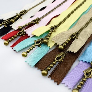 البرونزية سستة 10 لون اليد DIY20cm سستة معدنية أدوات الخياطة خياط لحقيبة الملابس الملحقات 4