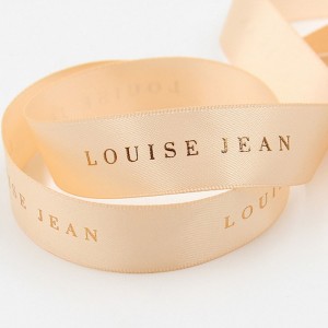 تخصيص شعار الطباعة الملونة النقش احباط المطبوعة الشريط الساتان الأسود