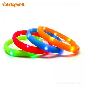 عرف سيليكون شعار شخصي قابل للتعديل أدى طوق الكلب اللوازم الكلب