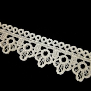 أعلى جودة الحليب الحرير الدانتيل 2.1 سنتيمتر البوليستر الدانتيل تقليم جبر الدانتيل تقليم