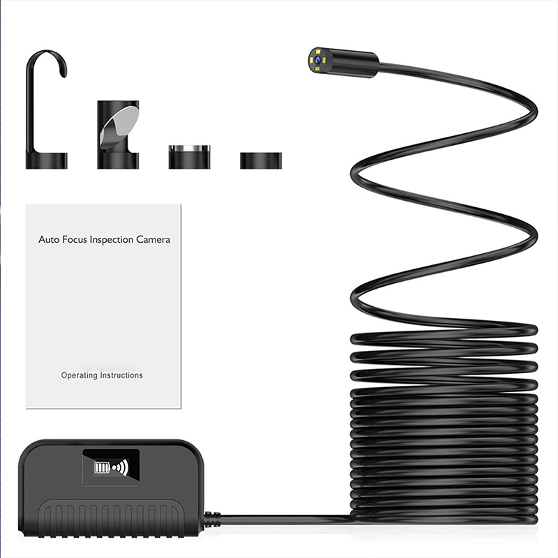 Auto Focal Wireless Endoscope 5.0 Megapixels HD WiFi Borescope Waterproof Inspection Snake Camerafor Android و iOS و Windows و iPhone و Samsung و Tablet و Mac 3.28ft