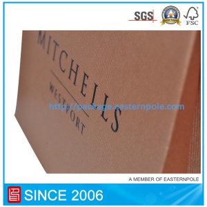 حقيبة حذاء بني مع تصميم حسب الطلب