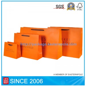 كيس من الورق للتسوق مع تصميم حسب الطلب