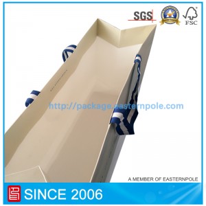 كيس ورق الكرافت الأبيض للملابس